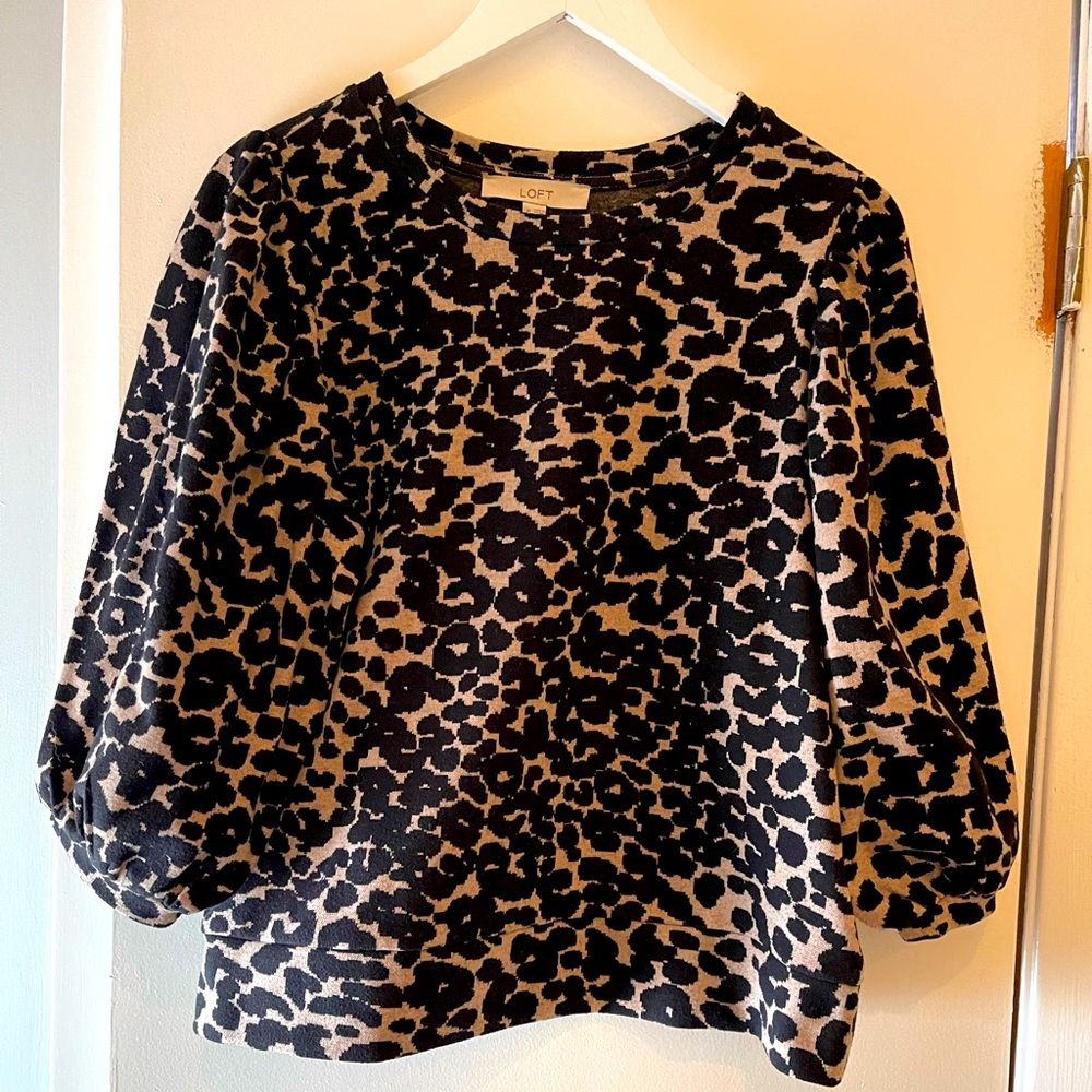 LOFT Printed Blouse | M